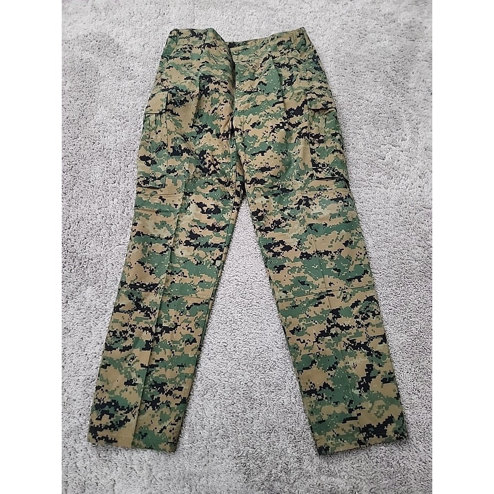 American Apparel Cargo Pants Mens L LONG MARPAT Camo USMC Combat Utility Uniform